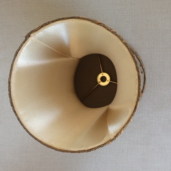 Fabric with Beads & Sequins Lamp Shade 10" Long - Picture 4 of 8